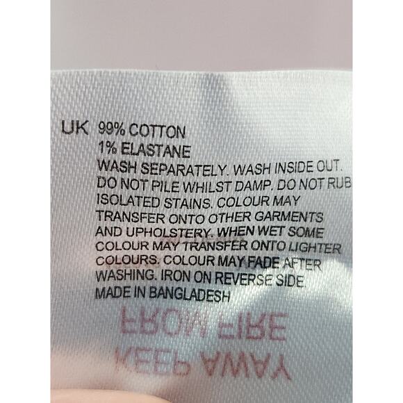 White Stuff Jeans Women's 18R Blue Denim Tapered High-Rise Ankle - Picture 5 of 5